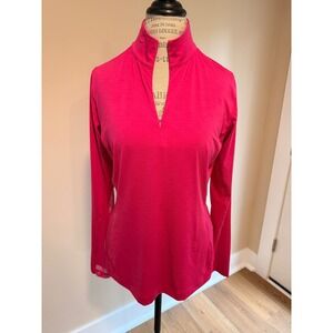 Slazenger Women's Pink Long Sleeve Gold Shirt Size M